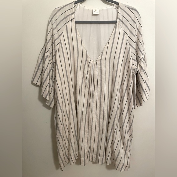 Mini striped boho dress size L - Picture 1 of 5